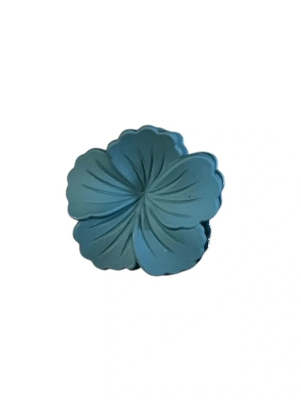 Teal Green Hibiscus Matte Mini Floral Flower Matte 1.5